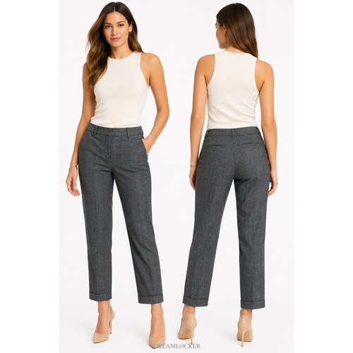 Loft gray plaid - loft, pants