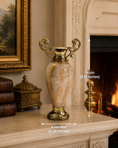 Vintage italian onyx brass - onyx,