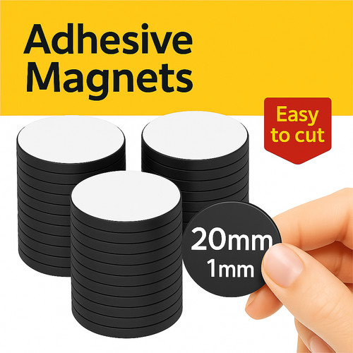 Self adhesive magnetic dots - magnetic,