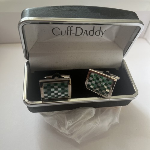 Cuff daddy green - green, checkerboard