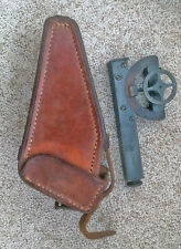 *RARE Stanley CLINOMETER ORIGINAL Brass  "Abney Level" + Leather Case London 