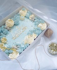 Large Clear Lid Boxes - Sheet Cake Boxes - 32x24x8cm - 10 Pack