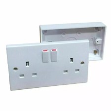 13A Wall Socket Switched 2