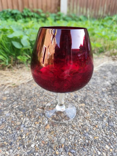 Large ruby red brandy - ruby,
