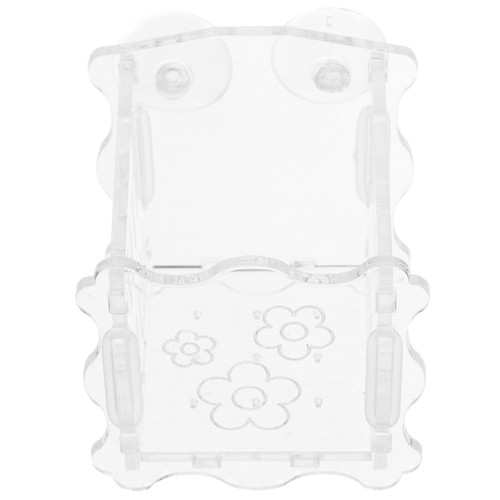 Clear acrylic aquarium planter - clear,