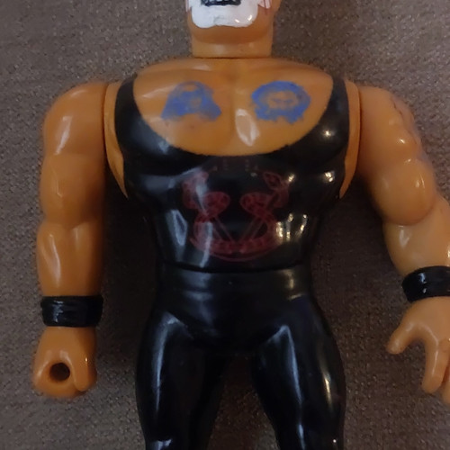 Wrestling action figure black - action,