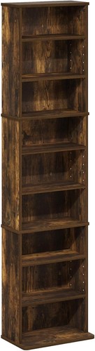 Shelf media storage tower - 9-shelf,