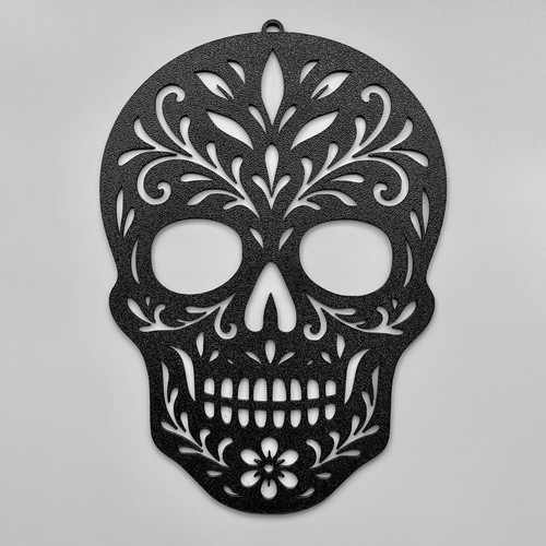 Ornate sugar skull wall art - sugar,