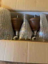 NEW - NEXT ’ Solid Wood x Sofa / Chair Feet / Legs - 4 x castors 4x legs 