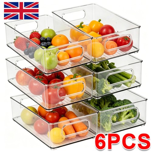 6pcs clear fridge storage box - fridge,