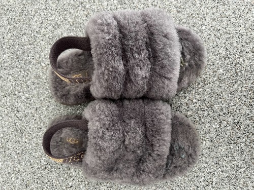 Girls ugg slippers grey - slippers,