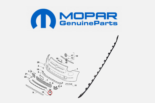 Mopar front bumper - bumper, chrome