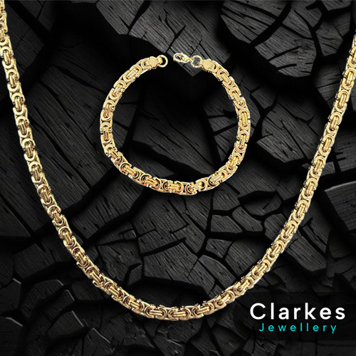 18ct gold filled stainless - gold, 24"