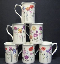 Set Of 6/3 Mugs Garden