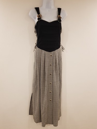 Vintage dress black white - black,