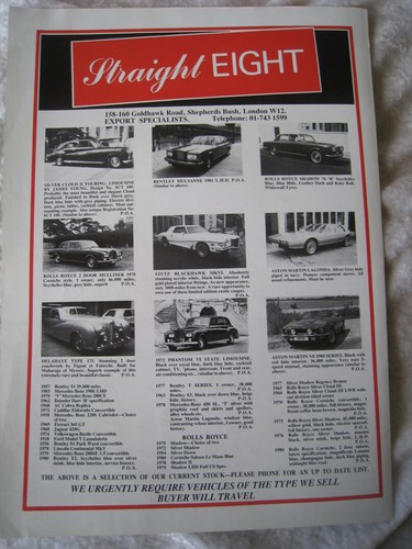 Straight eight car - car, stock