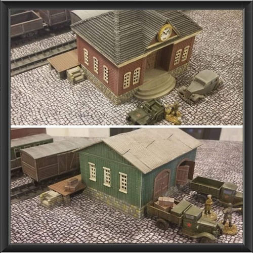 Railway station and - and, warehouse