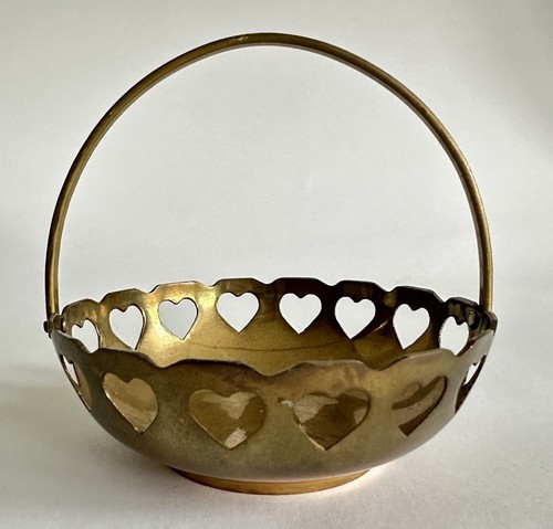 Brass trinket dish bowl cut - dish,