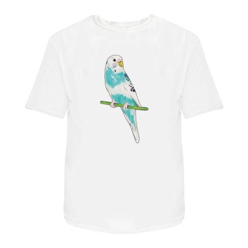 Blue budgie unisex - 'blue, cotton