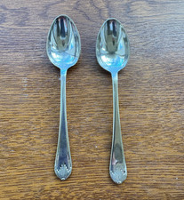 Vintage EPNS Shell Motif Coffee Spoons Georgian Style Silver-Plated Collectable