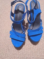 Nice Blue High Heel Shoes Size