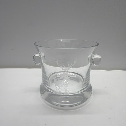 Glass ice bucket features - ice,
