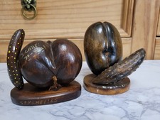 Vintage Wood Carved Coco de