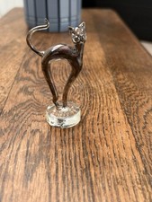 Vintage Art Glass Cat Figurine