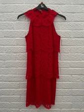 Reiss Red Lace Knee Length