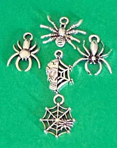 Tibetan alloy halloween charms - tibetan,