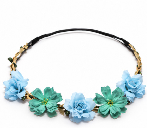 Flower headband head garland - headband,