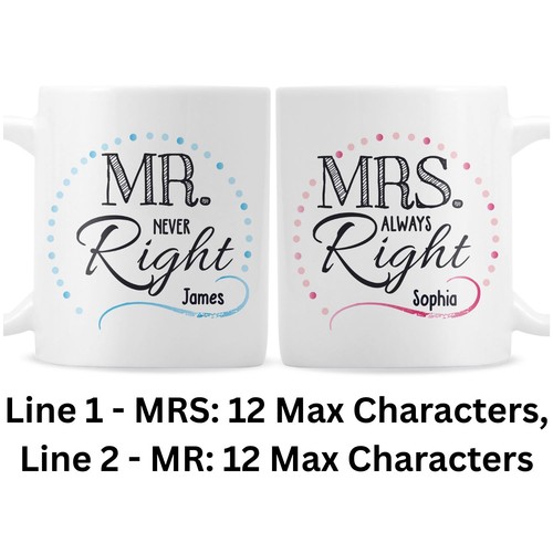 Personalised mrs right - personalised,
