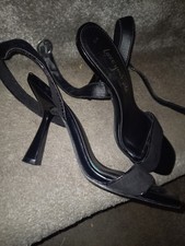 Women's Black Strappy Heels
