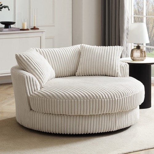 Seater swivel loveseat cream - swivel,