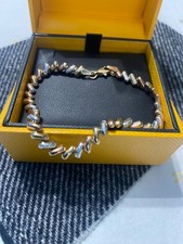 9ct 375 tri-gold bracelet
