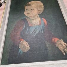 Vintage Boy Crying Framed