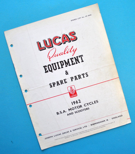 1962 bsa motorcycle manual - bsa,