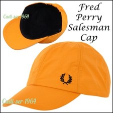 Baseball Cap Fred Perry NEW Elasticated Back Acid Brights Salesman Cap TANGERINE