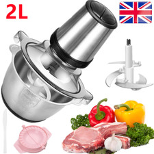 2L Electric Meat Grinder Mincer Mixer Home Blender Mini Food Chopper Processor