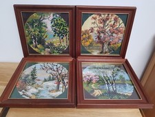 Vintage Four Seasons Wool Work