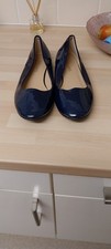 Ladies Size 8 Navy Blue Patent