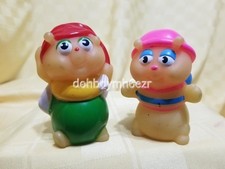 Wendy's Playskool 1988 Glo Friends Glow Worm Finger Puppet Toy LOT set of 2