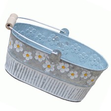 Tin Flower Bucket Container