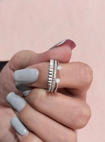 14k white gold lab grown - 14k,