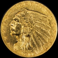 1911 USA GOLD INDIAN HEAD