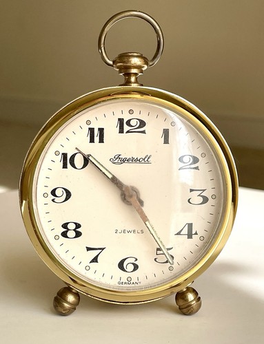Vintage ingersoll alarm clock - alarm,