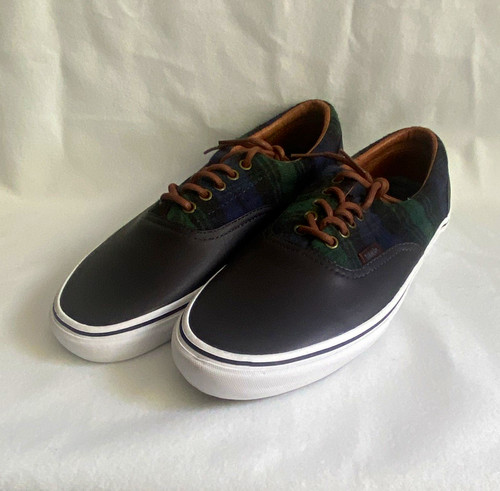 Vans era plaid black green - era,