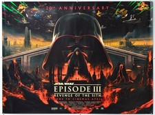 STAR WARS EPISODE III REVENGE OF THE SITH. 20th Anniversary Original Quad Poster