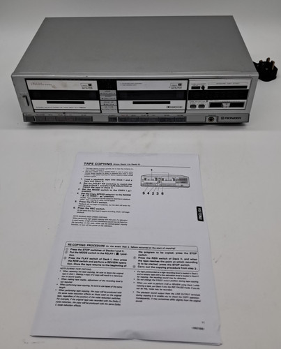 Pioneer double cassette - cassette, tape