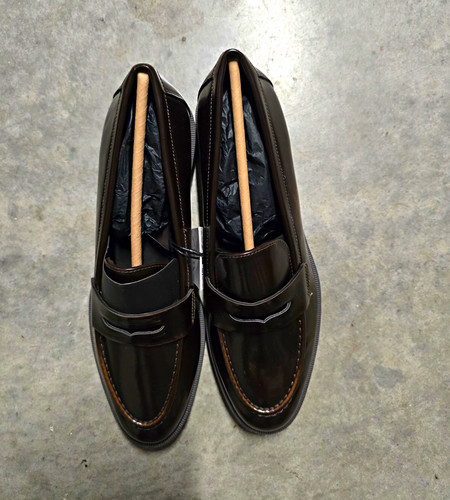 Zara men black leather - black,